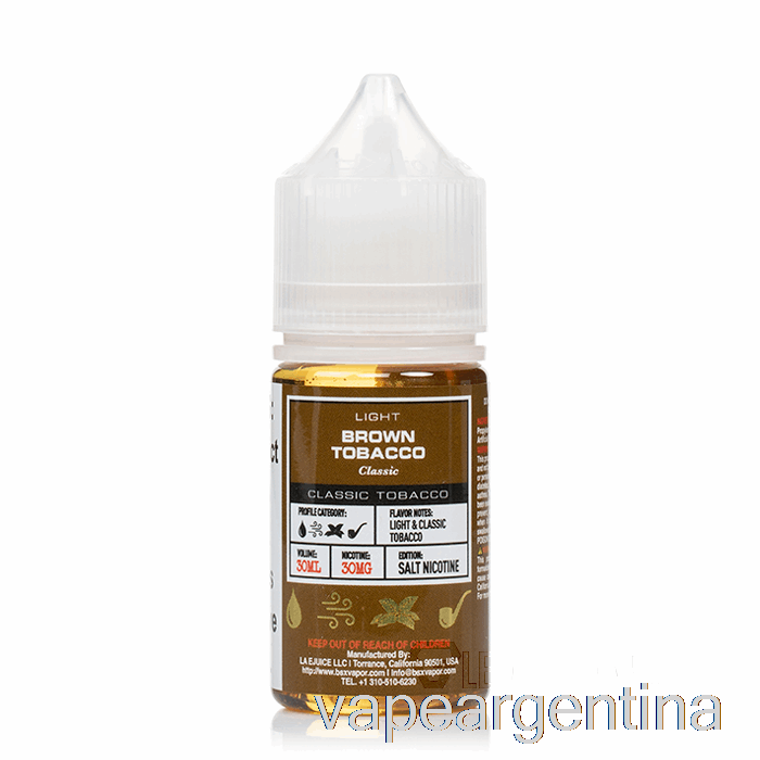Tabaco Moreno - Serie Bsx Salt - 30ml 30mg Vape Descartable